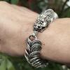 Överdrivet Plantfatskranarmband Retro Mångsidigt Modernt Armband för Herrar och Damer Antik Stil