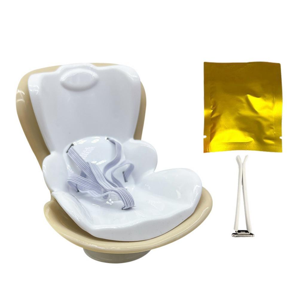 

Plastic Doll Car Seat Durable Cartoon Chair Model Car Seat for Plush Doll Car Accessories Interior Milk coffee