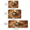 1Pcs Anti Fatigue Kitchen Rugs Coffee Theme  Print Waterproof Non-Slip Thick Cushioned Kitchen Mat Heavy Duty Comfort Standing Mat  Hallway Runner