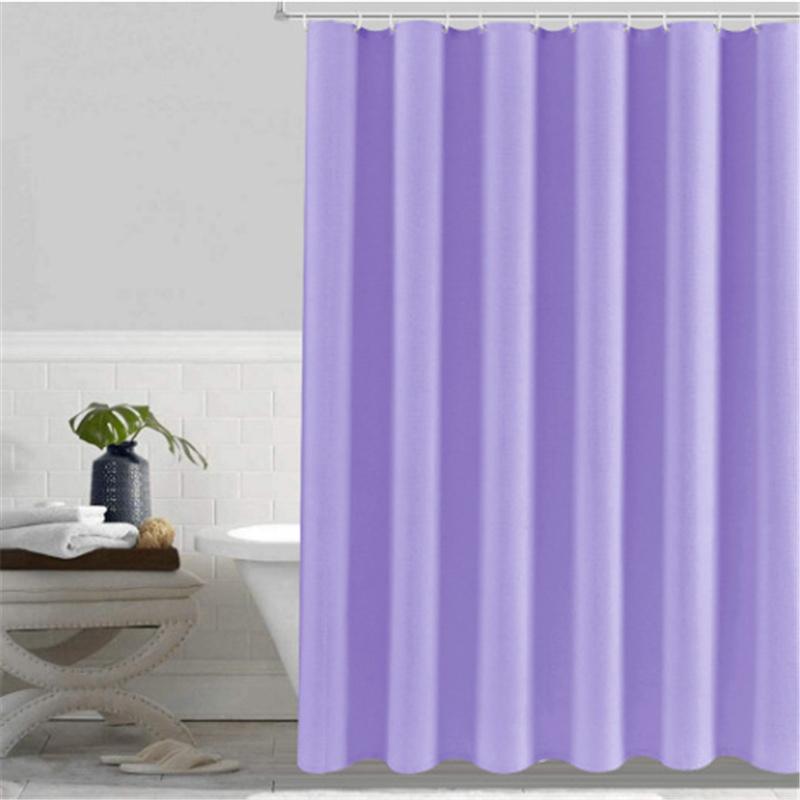 180*180cm Solid Color PEVA Bathroom Waterproof Mildew Proof Fabric Partition Curtain Shower Curtain Home Decor