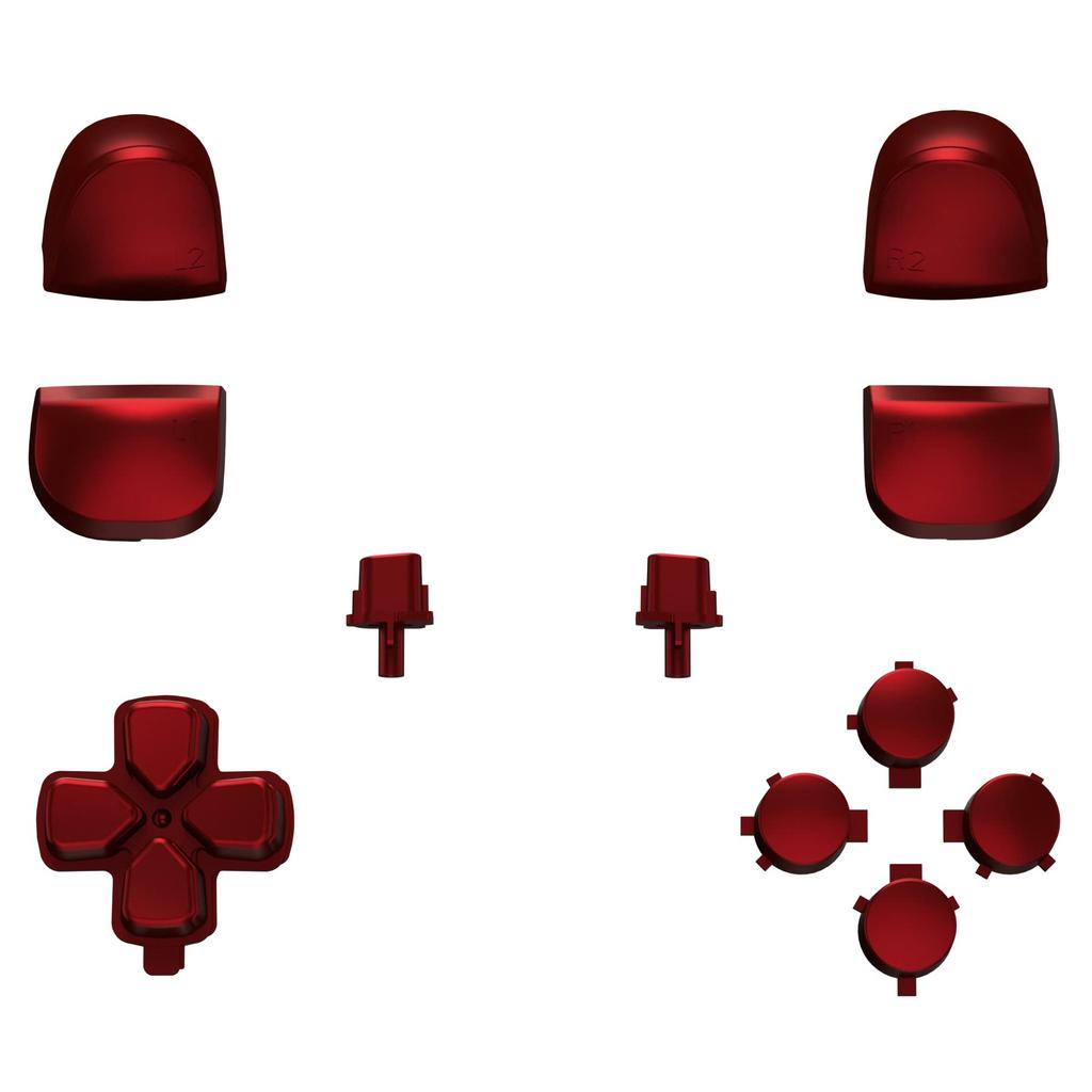 eXtremeRate Replacement for PS5 Controller and Face Compatible with PlayStation 5 Pure Color Full Button Set Not D-Pad (BDM-010 & 020), R1, L1, R2,