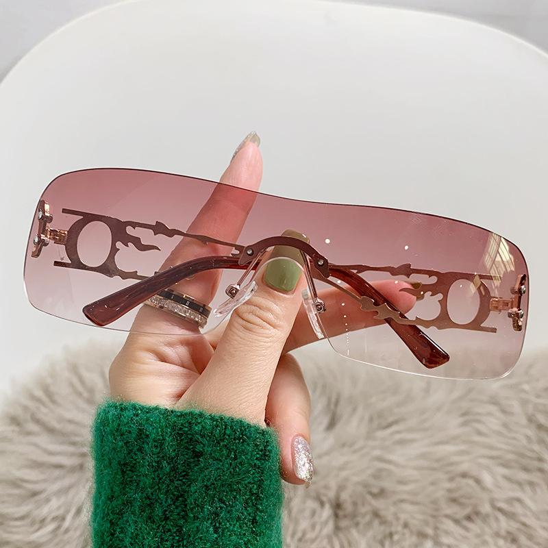 

Солнцезащитные очки без оправы Hollow Frameless Trend Vintage Millennium Spice Girls Солнцезащитные очки