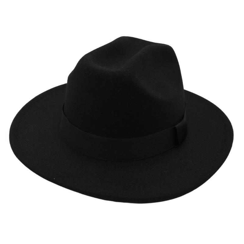 Shanghai Zylinder Internet-Berühmtheit Jazzhut Herren- und Damenstudio Filzhut Französischer Wollhut Retro