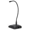 Gooseneck Wired Microphone Adjustable Black Desk Meeting Microphone with XLR to 6.35mm Cable for