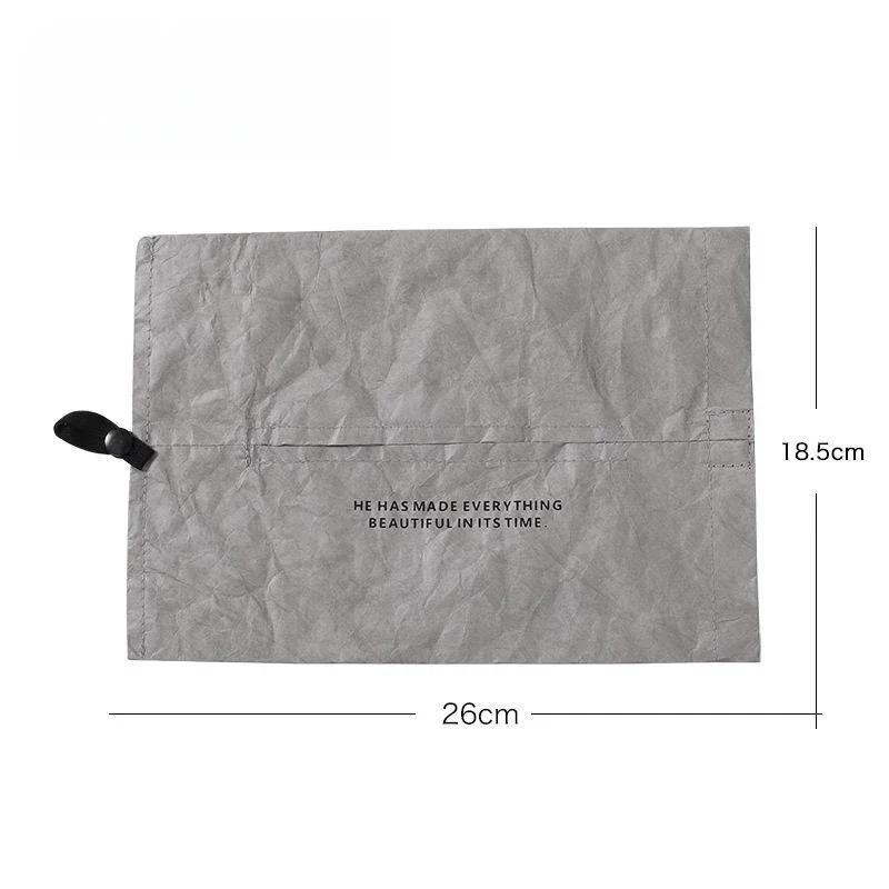 Sada papírových utěrek Látkový kapesník Krabička na kapesníky Taška Prachotěsná Vodotěsná Přenosná do auta Domů Kancelář Interiér Krabička na kapesníky Odnímatelný kapesník