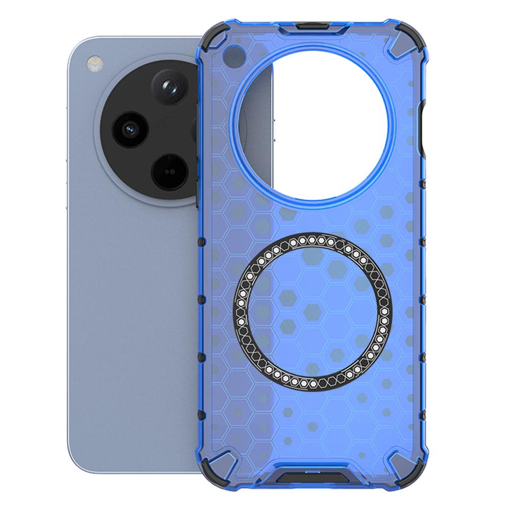 

For Oppo Find X8 5G Magnetic Case Honeycomb Design TPU+PC Phone Cover D