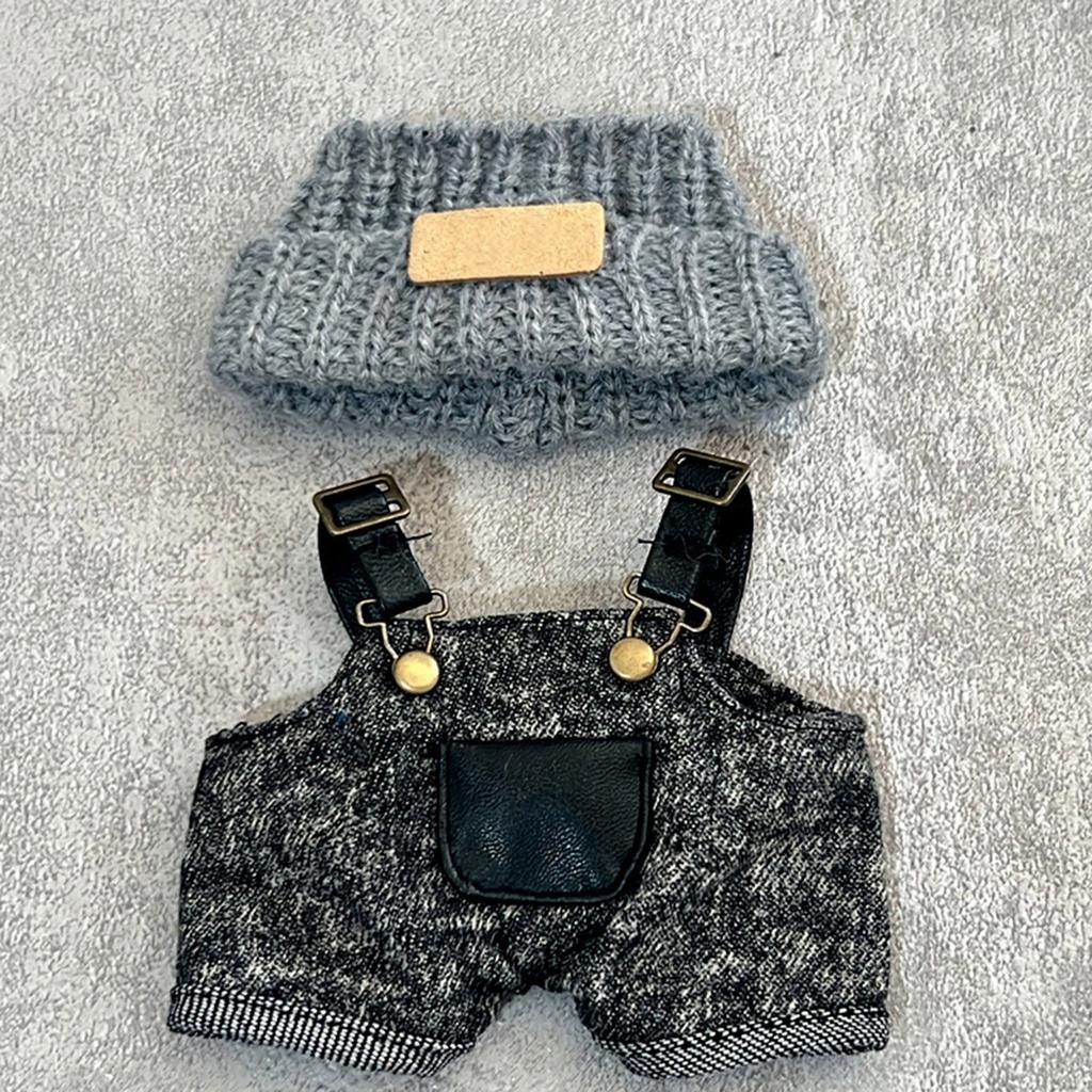 First And Second Generation Baby Clothes 17cm Doll Sitting Party Clothes Accessories Overalls