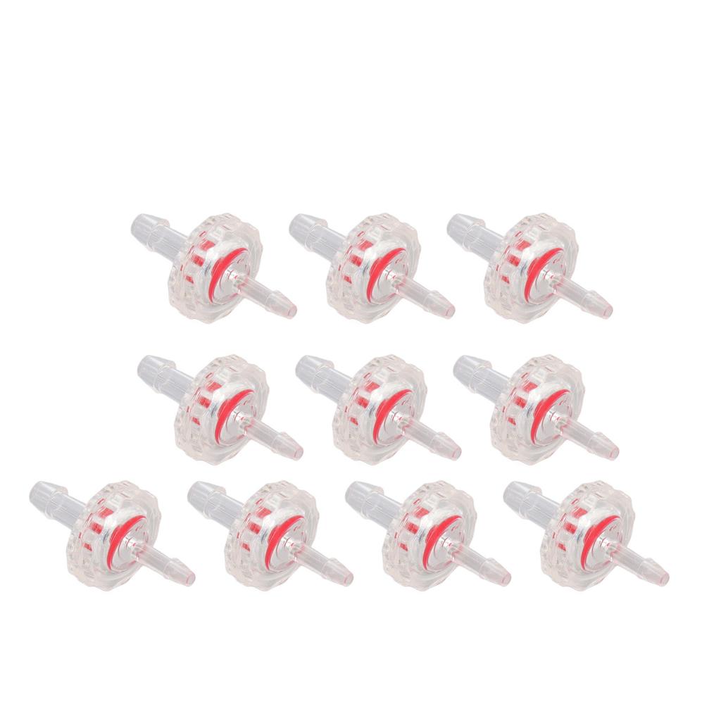 10 Stück Rückschlagventil PP Einweg Nicht Rückfluss Strömungsregelung Verengender Durchmesser Set Kit für Aquarium 3 bis 5
