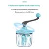 Manual Egg Cream Whisk Hand Mixer Semi Automatic Multipurpose Stainless Steel Portable Kitchen Tool for Baking Mixing Drinks