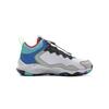 Li Ning Kids Pioneer Ling I TD Synthetic Leather Comfortable Shock Absorption Low Top Basketball Shoes Kids basketball shoes Gray Blue YKBU128-1