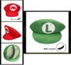 Super Mario Bros Red Green Cosplay Hat Unisex Costume Prop Gift