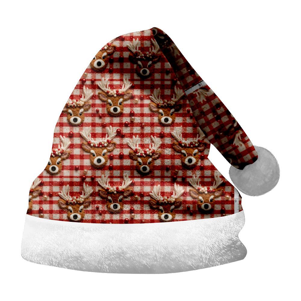 2024 Christmas Ornaments: Double-Sided Flannel Snowman Print