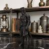3D Printed Medieval Knight Sentinel Statue, Dark Fantasy Armor Warrior Sculpture, Gothic Tabletop Figurine for Office Home Decor Gift