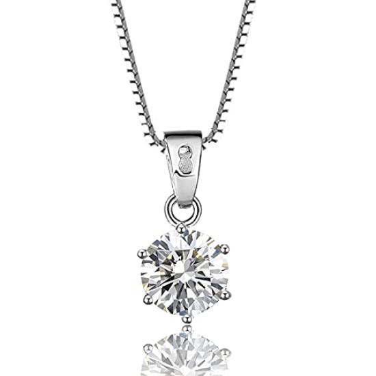 

Moissanite necklace for metal shines more than 925 gift for platinum [gulamu jewelry] [gulamu jewelry] women, allergy-friendly, diamonds, simple, платиновий