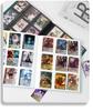 9-Grid PP Color Cover Game Card Album with Binding Strap, 360 Double-Sided A4 Slots for Anime Card Storage.