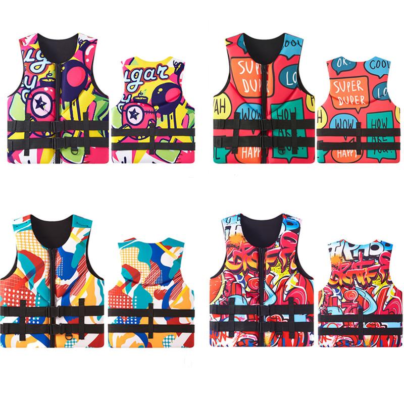 Vestă de salvare din neopren 2025 Outdoor Sporturi Acvatice Vestă de Flotabilitate Vestă de Pescuit Înot Surfing Drifting Caiac Flotabilitate Sigur