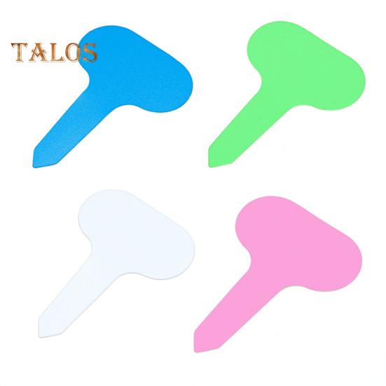 100 Pcs Planta Etiqueta T-Forma Marcadores de Planta Impermeáveis Reutilizáveis Etiquetas de Identificação de Plantas Sinal de Marcador de Viveiro para Variedades de Mudas de Flores