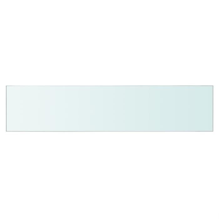 VidaXL Panneaux d'étagère 2 pcs Verre Transparent 60 x 12 cm