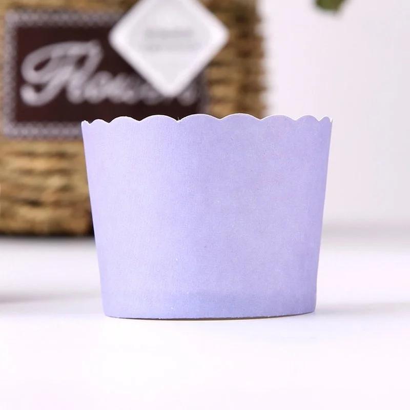 25Pcs Solid Color Baking Cup,Cupcake Liners,Cake Cups Candy Cups Paper Dessert Cups Rainbow Party,Birthday Favor DIY Toppers