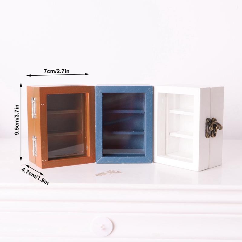 Creative Stress Reliever Miniature Display Bookshelf Ornament with 60 pcs Mini Books Shake Away Your Anxiety