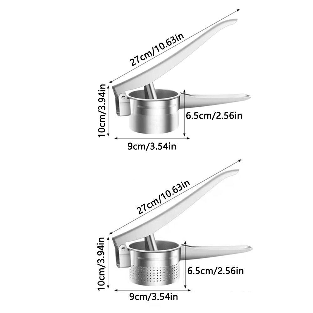 Stainless Steel Vegetable Dehydrator Ergonomic Handle Fruit Ricer Presser Potato Masher  Household