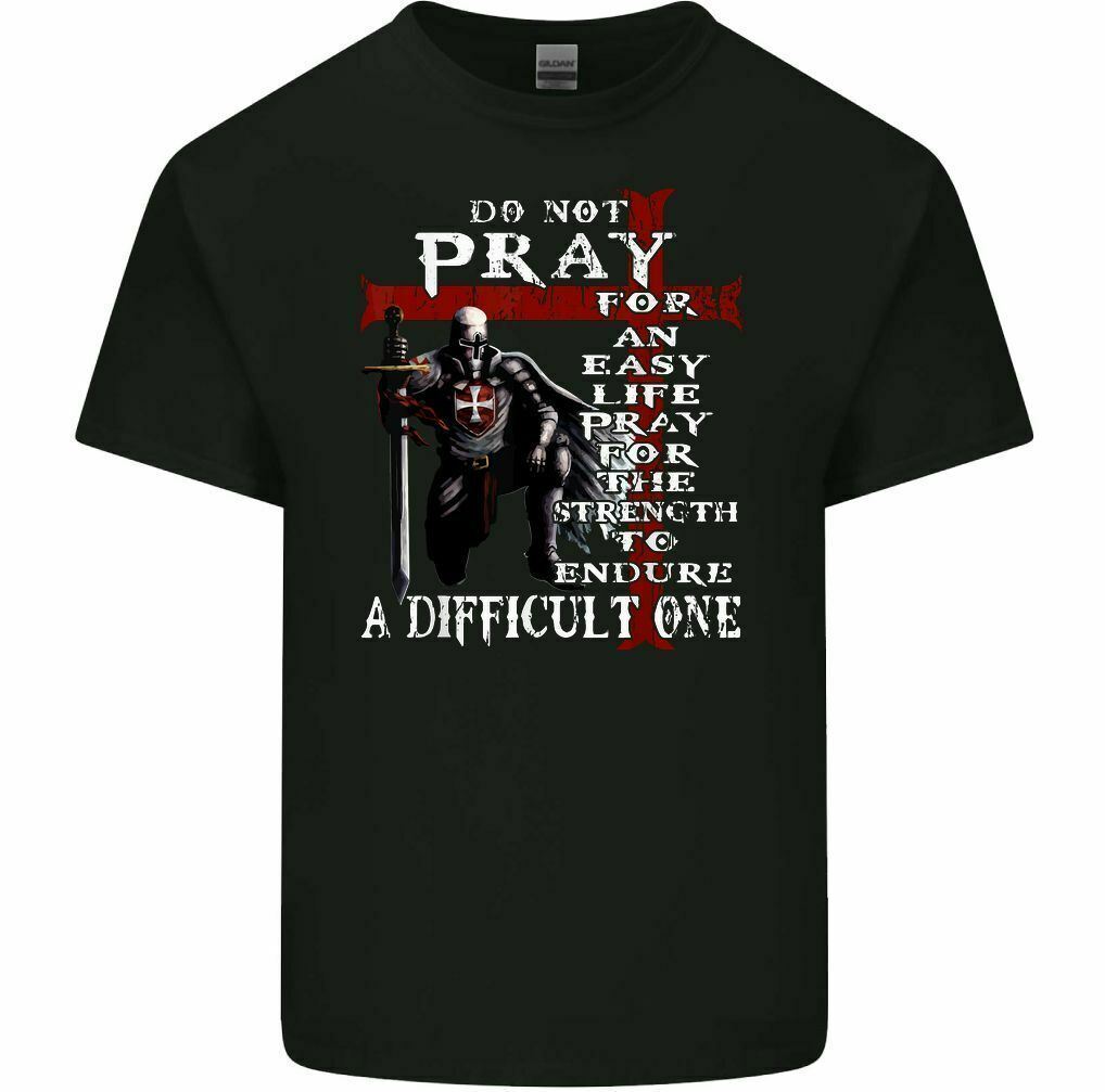 

26 Knights Templar T-Shirt Mens Christian Tee Top Christianity Teutonic Crusader Unisex T-Shirt M