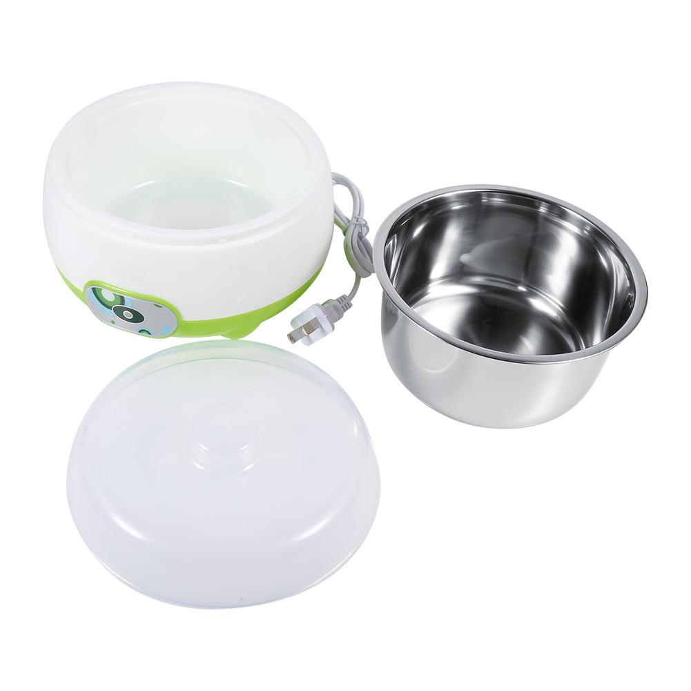 1L Electric Automatic Stainless Steel Yogurt Maker Machine DIY Yoghourt Container Green