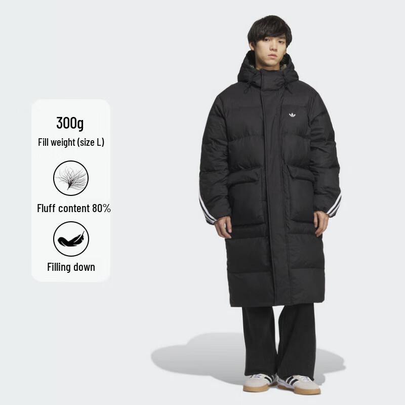Adidas Originals Длинная пуховая куртка 3S KC2564 2XL чёрный