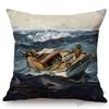 Us Painter Winslow Homer Famous Oil Painting Gallery Art Decorative Sofa Throw Pillow Case Fisherman Peach Blossom Cushion Cover