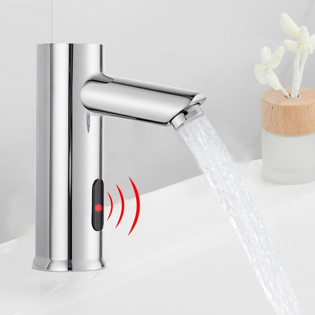 Automatischer Spültisch Infrarot Freihand Wasserhahn Sensor Touch Wasserhahn Induktion Elektrischer Beckenwasserhahn Wassersparend Badezimmer