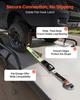 Wheel Chock Tie-Down Kit, Tire-Style Trailer Tie Down Strap, Car Tie Down Kit with Flat Hook, Break Strength 4540 Kg & Working Load 1512 Kg Motorcycle