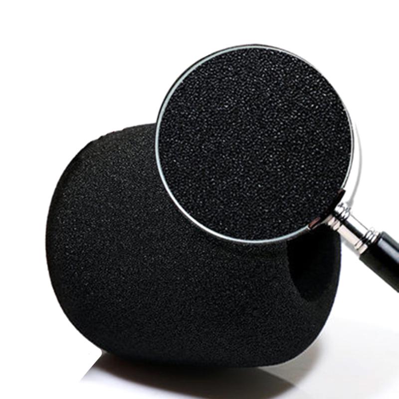 Black Sponge Artifical Fur Covers for  ATR2500 Microphone Soft and Thick Sponge Protector
