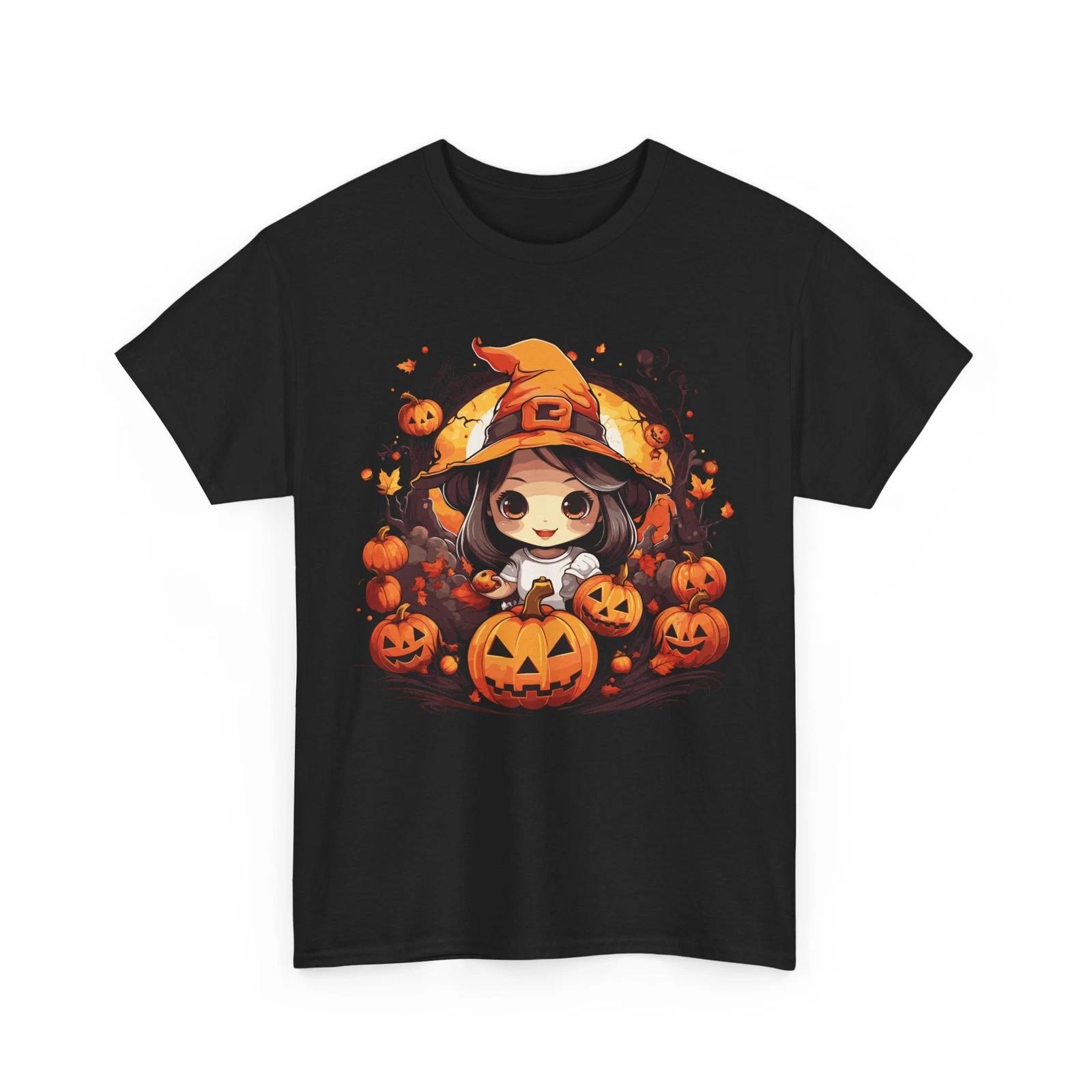 

Kawaii Witch Pumpkin Halloween T-Shirt | Trendy & Enchanting Witch Tee XL