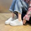 Niche Design Two Wear Thick-soled Little White Shoes Women's 2025 Summer New Versatile Breathable Trend Heightening Casual Board Shoes