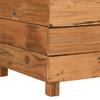 Raised Garden Bed 150 x 40 x 55 cm Reclaimed Teak Wood and Steel