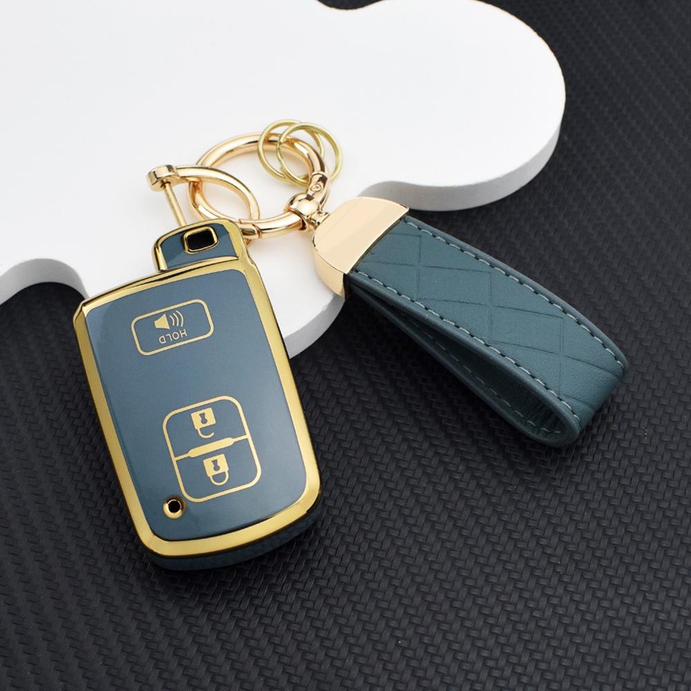 2/3/4 Buttons Anti-Scratch TPU Key Fob Cover for Toyota Camry RAV4 2012-2018 Key Holder Fit For Auris Hybrid Avalon Yaris Verso