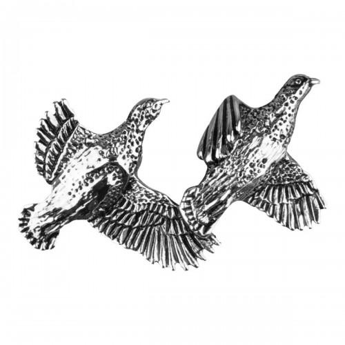 Jack Pyke Brace Of Partridge Badge argento
