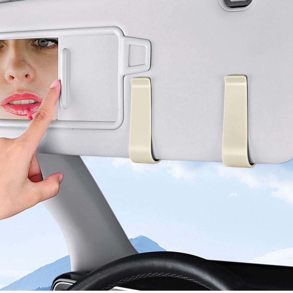 Car Sunglasses Case, Car Sun Visor Sunglasses Case, Multi-functional Sunglasses Clip, Convenient Storage For Glasses/cards And Receipts.