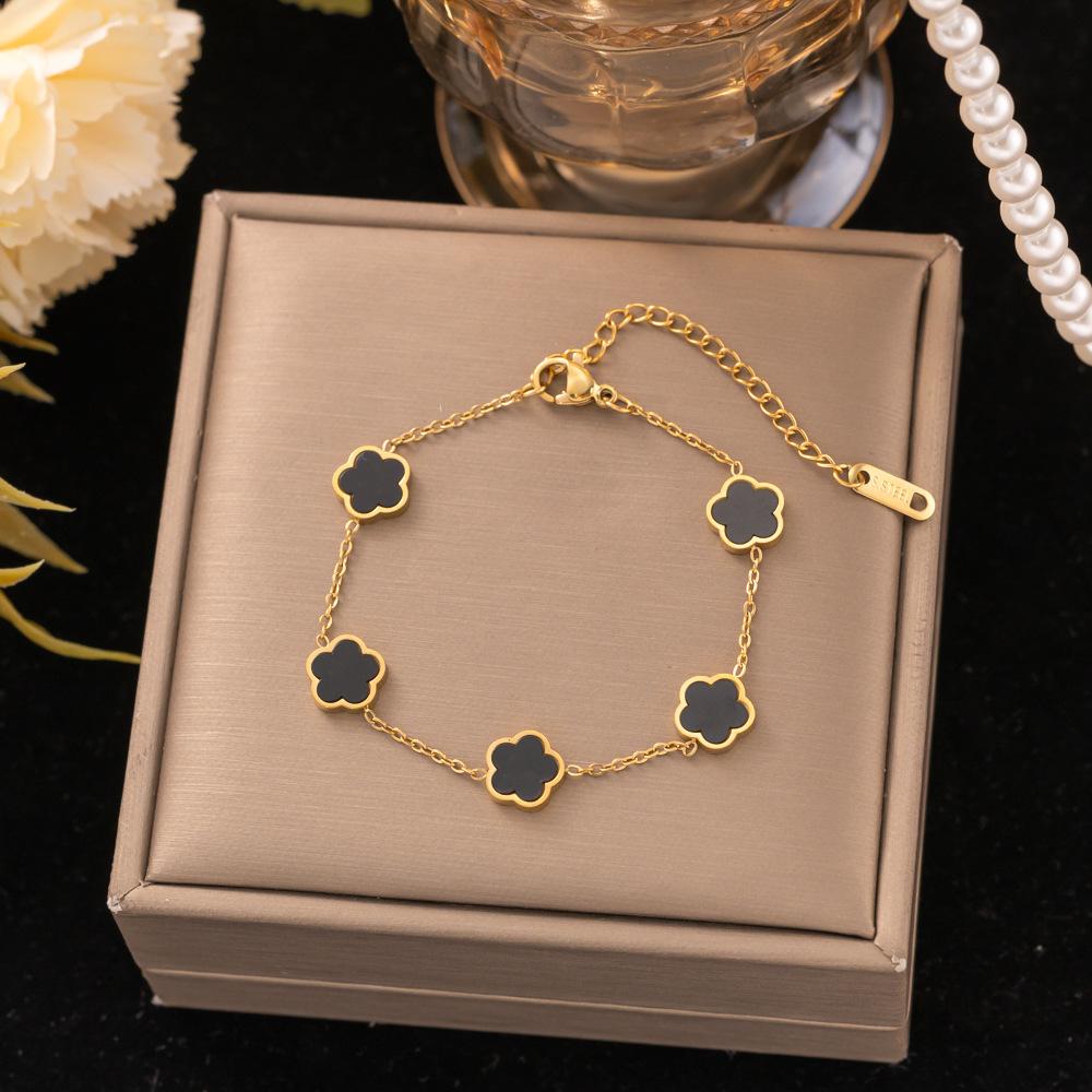 Fashion Titanium Steel Bracelet Never Fade Elegant Durable Jewelry for Women Men Unisex