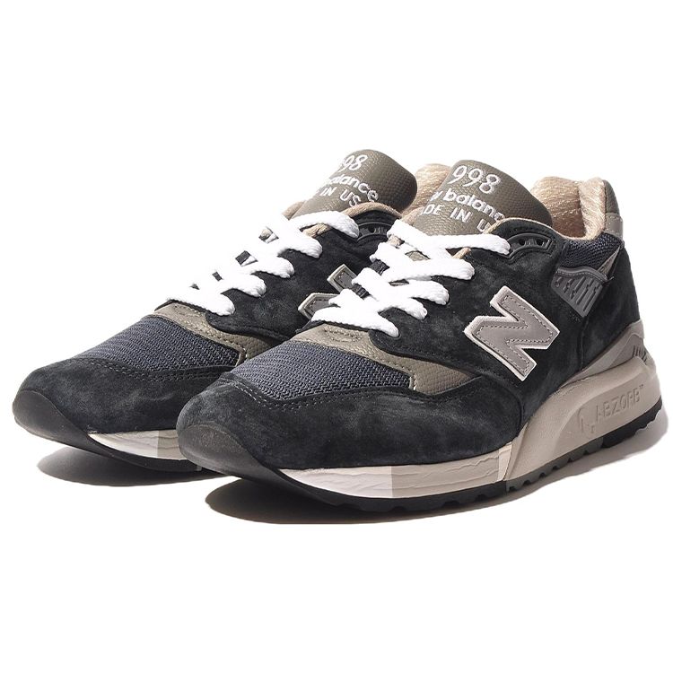 New Balance 998 Classic Made In USA Navy Grey Men Sneakers Blue M998NV