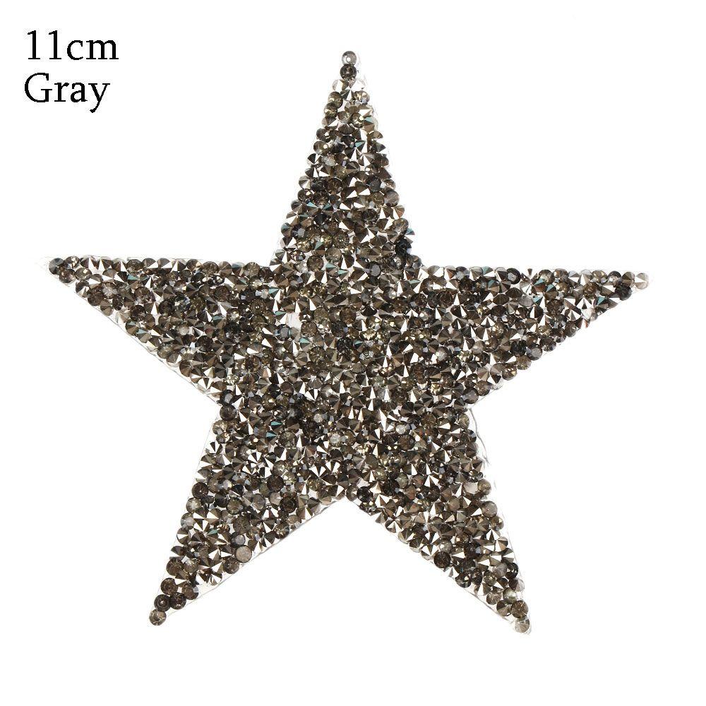 Star Motifs Thermal Transfer Pentagram Sticker Rhinestone Patches Clothing Accessories Hotfix