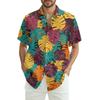 Men's Casual Fashion Printed Short-Sleeve Shirt