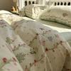 New Floral Bedding Set Fashion Ins Duvet Cover Flat Sheet Pillowcases No Filler Full Queen Size Hotel Home Soft Bed Linens