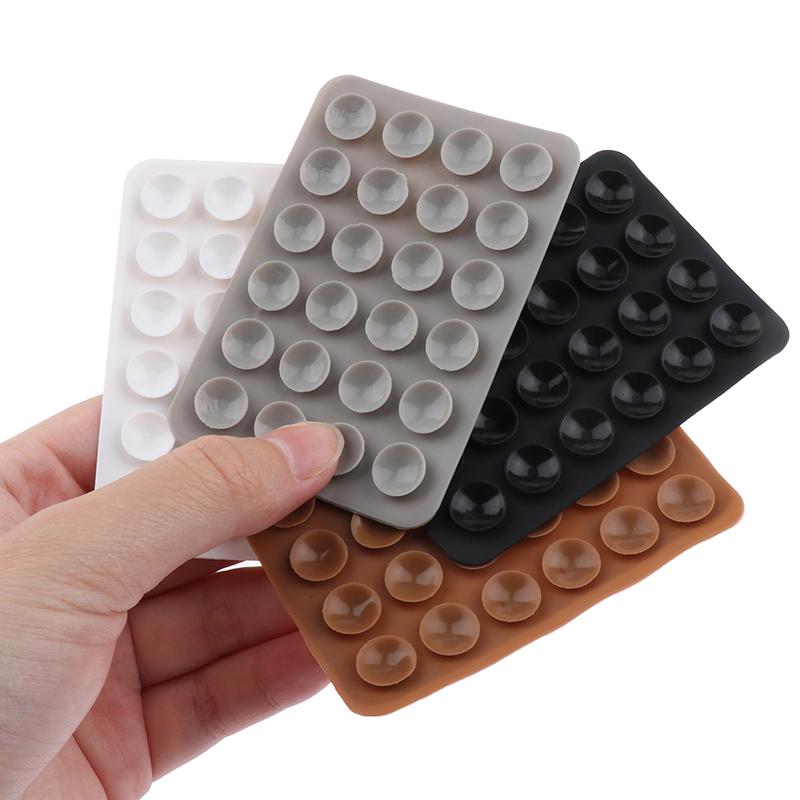 5 Piezas Almohadilla de Succión de Silicona de Doble Cara Para Soporte de Teléfono Móvil Ventosa Adhesivo de Respaldo Sucker Pad de Goma de Silicona Para Fijar
