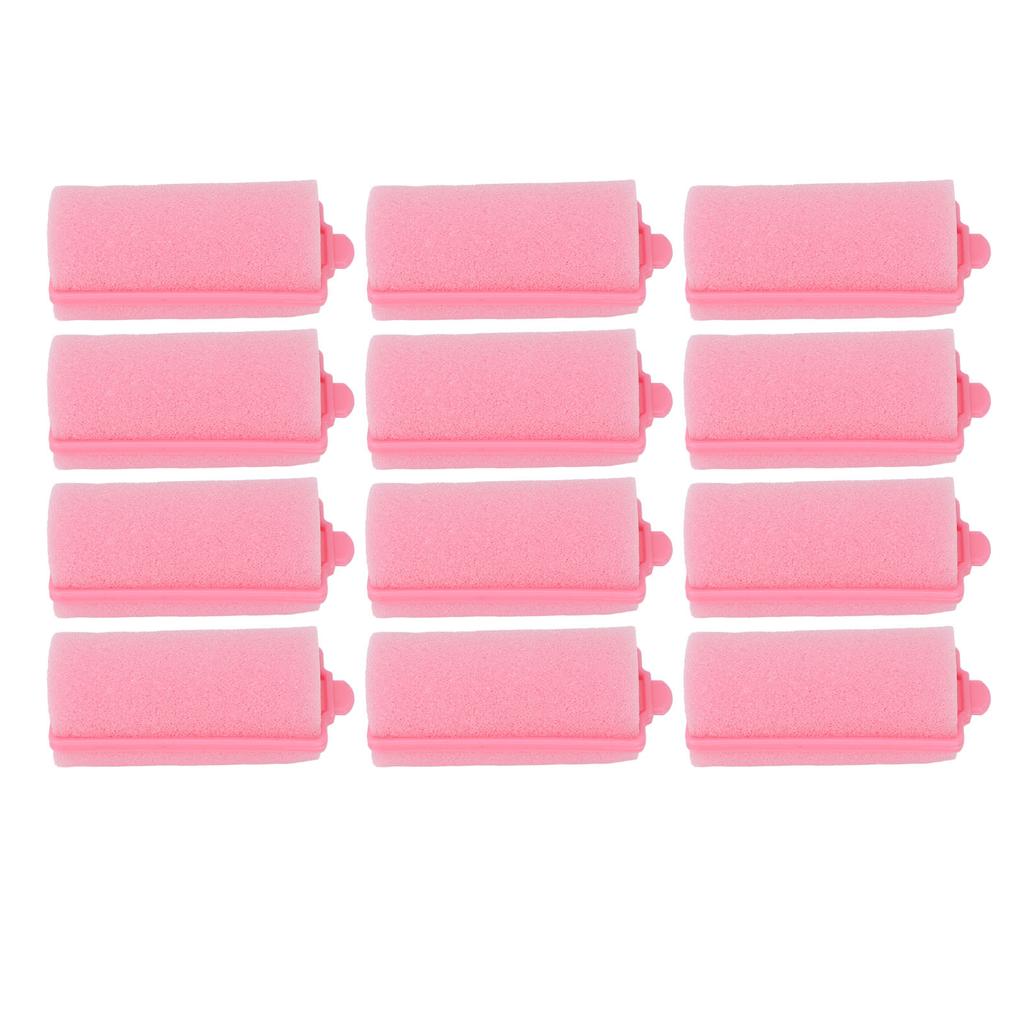 12pcs Foam Sponge Hair Roller Professional Home Salon Portable Soft Hair Curler Styling Tool