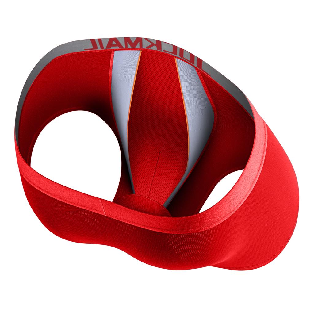 Boxer JOCKMAIL atmungsaktive Mesh-Unterhose mit langen, flachen Ecken, niedrige Taille, Sport-Hodensack für bequeme Boxershorts, tägliche Freizeit, bequeme Badehose