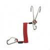 Current Hook Lanyard 316 Stainless Steel Double Resistant Tether for Divers Black