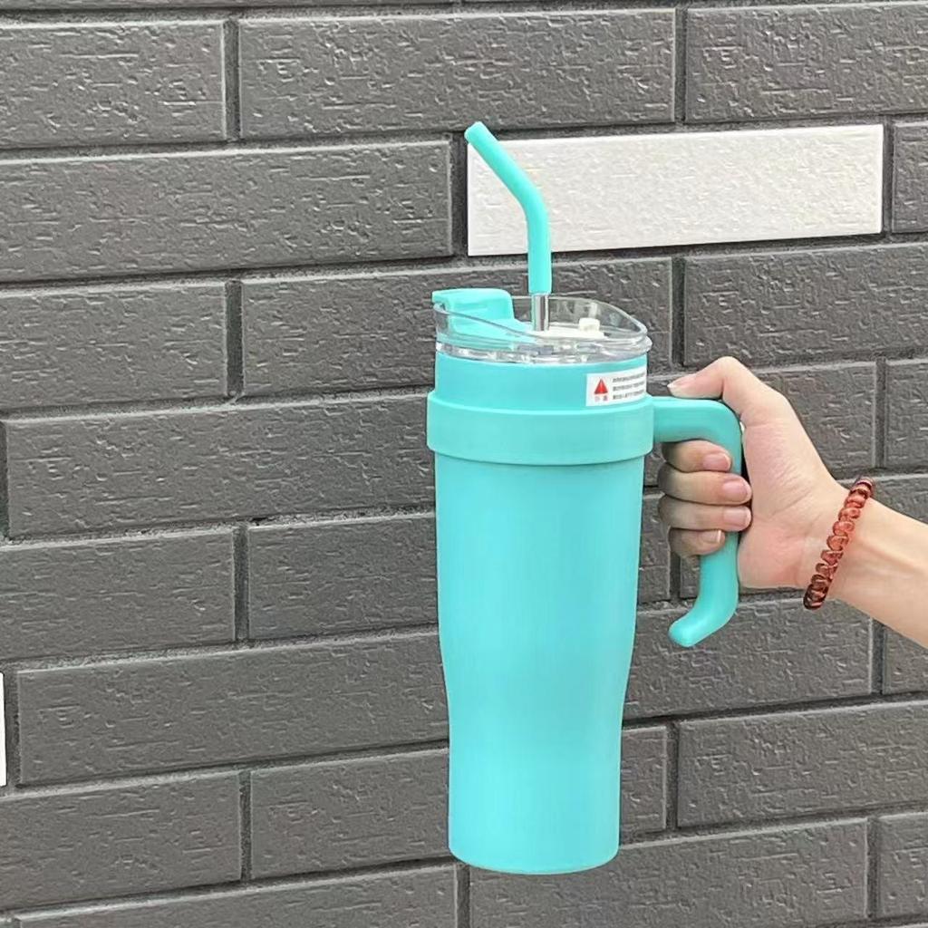 Creative Kitten Thermos Cup: Portable, Large Capacity, Cute Design with Handle for Girls