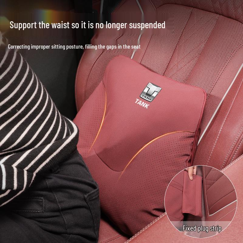 Versatile Car Headrest & Lumbar Support Pillow for Enhanced Comfort
