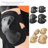 4Pcs/Set Impact Resistance Knee Pads Elbow Pads Professional Sports Protective Gear  Outdoor Cycling